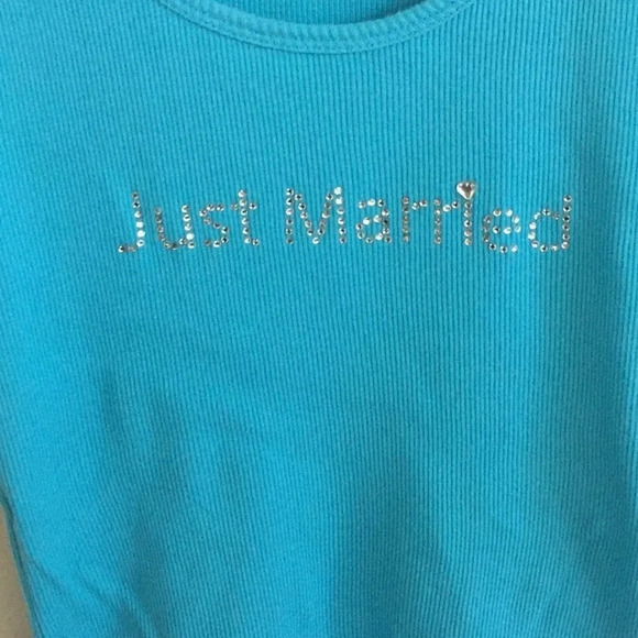 “Just Married” Tank Top - Picture 2 of 3